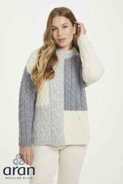 Aran Patchwork Sweater