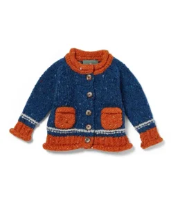 Baby Roll Neck Cardigan Denim