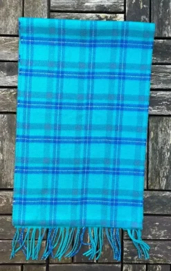 100% Cashmere Scarf Turquoise