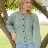 Clover Cropped Cardigan Sage Green