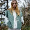 Diamond Pattern Sleeveless Vest Apple