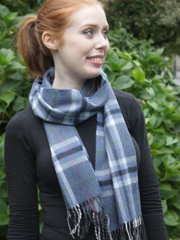 Extra Fine Merino Wool Blue, Cream and Black