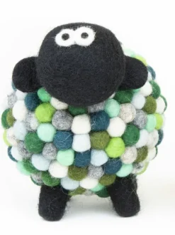 Felt Sheep Collectible Green - Medium