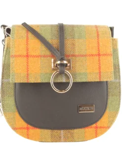 Grace Tweed Bag Orange Green
