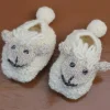 Handknit Sheep Booties