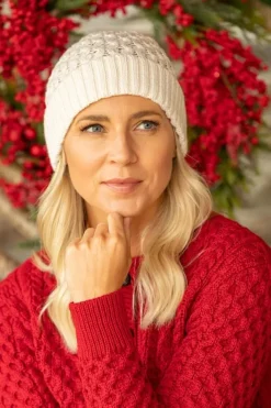 Irish Aran Hat Natural