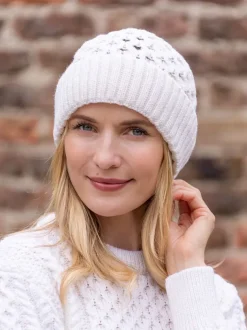Irish Aran Hat Natural
