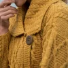 Irish Aran One Button Cardigan