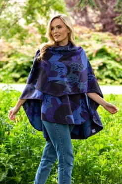Irish Celtic Design Shawl - Purple