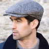Kerry Peak Cap Grey Herringbone 1