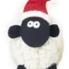 Knitted Sheep with Santa Hat - Medium