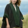 Ladies Tweed Cape Green