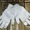 100% Lambswool Gloves Silver - Ladies