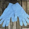 100% Lambswool Gloves Sky Blue - Ladies