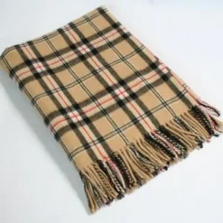 Lambswool Throw Camel of Merrick Tartan Col: 621