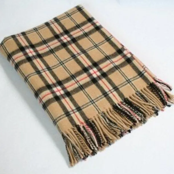 Lambswool Throw Camel of Merrick Tartan Col: 621
