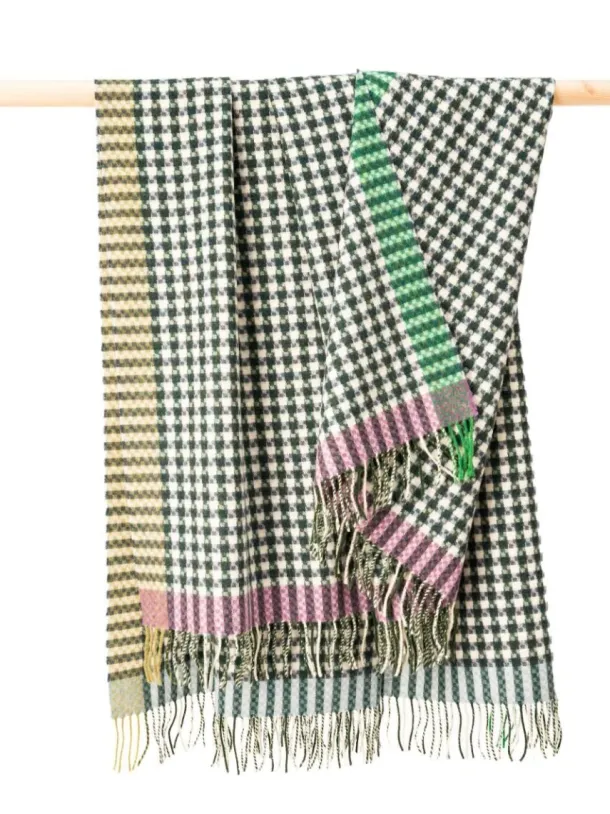 Lambswool Throw Small Blocks - Col.630