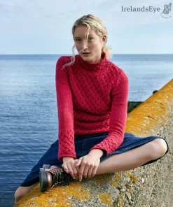 Luxurious Wool & Cashmere Trellis Sweater - Bramble Berry