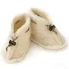 Merino Wool Baby Booties - Natural
