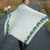 100% Merino Wool Shamrock Throw
