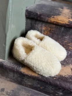 Merino Wool Slippers Natural
