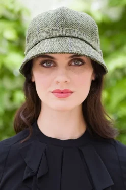 Newsboy Cap Grey Herringbone col.1