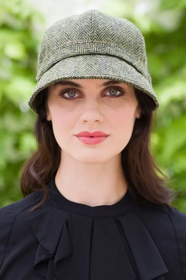 Newsboy Cap Grey Herringbone col.1