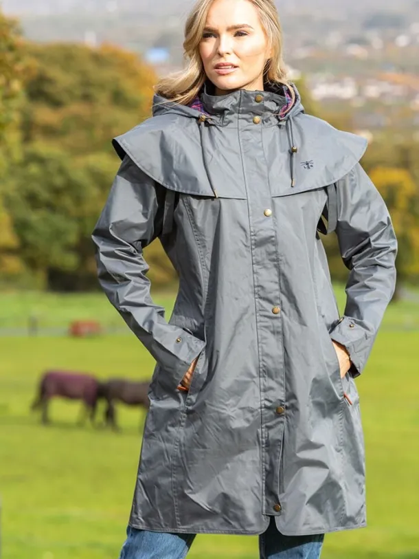 Outrider 3/4 Length Waterproof Raincoat - Urban Grey