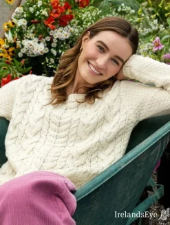 Primrose Aran Sweater Natural