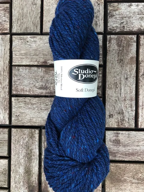 Soft Donegal Knitting Wool Royal Blue 100g
