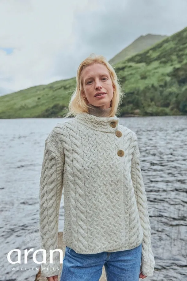Super Soft Aran Button Cardigan