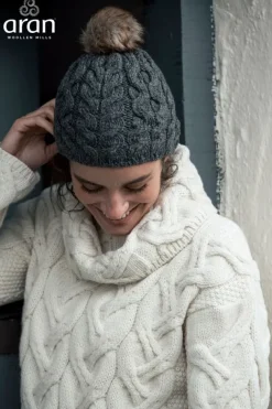 Super Soft Merino Wool Hat with Bobble