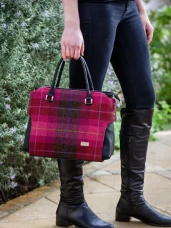 The Emily Irish Tweed Bag Pink 223