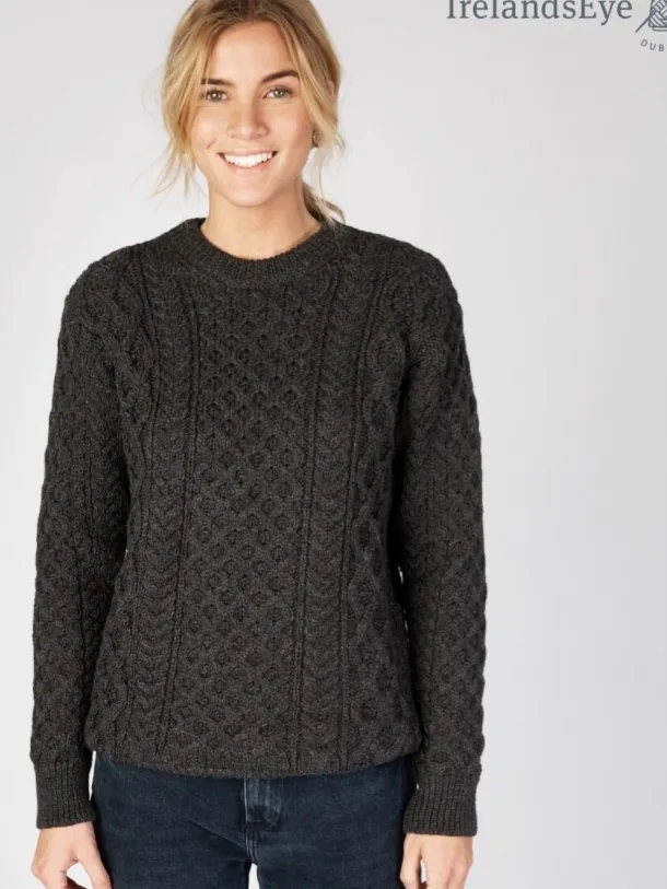 Unisex Heavyweight Aran Sweater Graphite