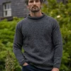 Unisex Roll Neck Merino Wool Sweater Slate