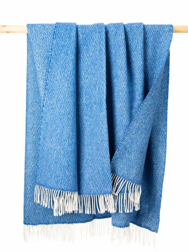 Wool and Cashmere Herringbone Throw Col.1434