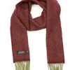 Wool and Cashmere Herringbone Scarf - 2413