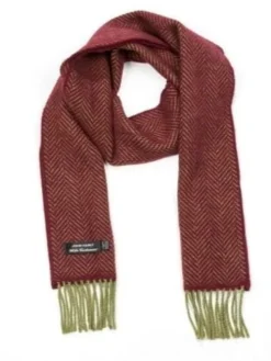 Wool and Cashmere Herringbone Scarf - 2413