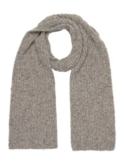 Wool and Cashmere Luxe Ribbed Scarf - Ground