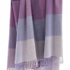 Wool and Cashmere Throw Lilac Col.1442
